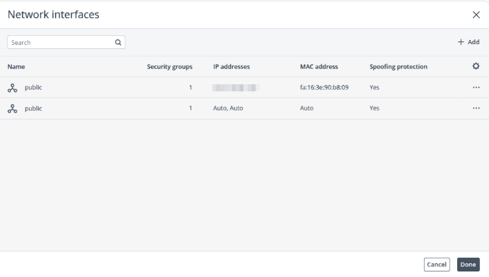 Add the Network Interface