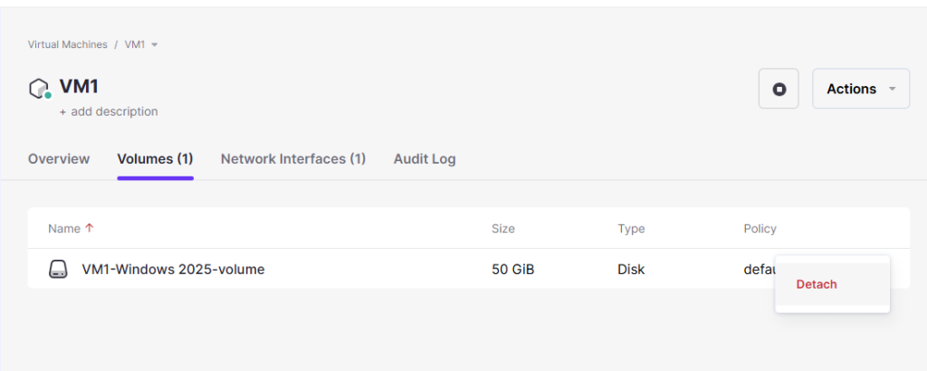 Managing Volumes
