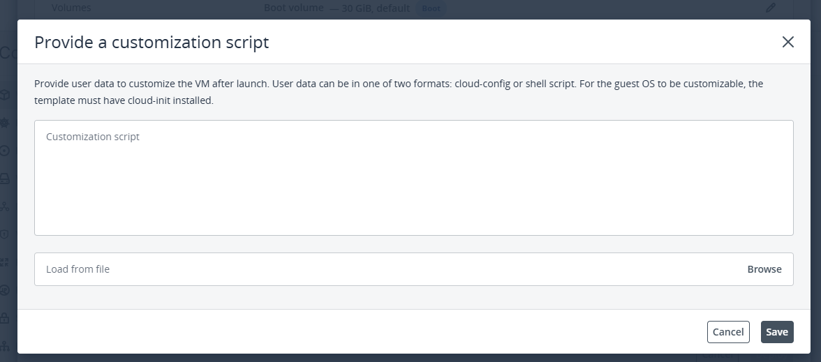 Add a Customization Script