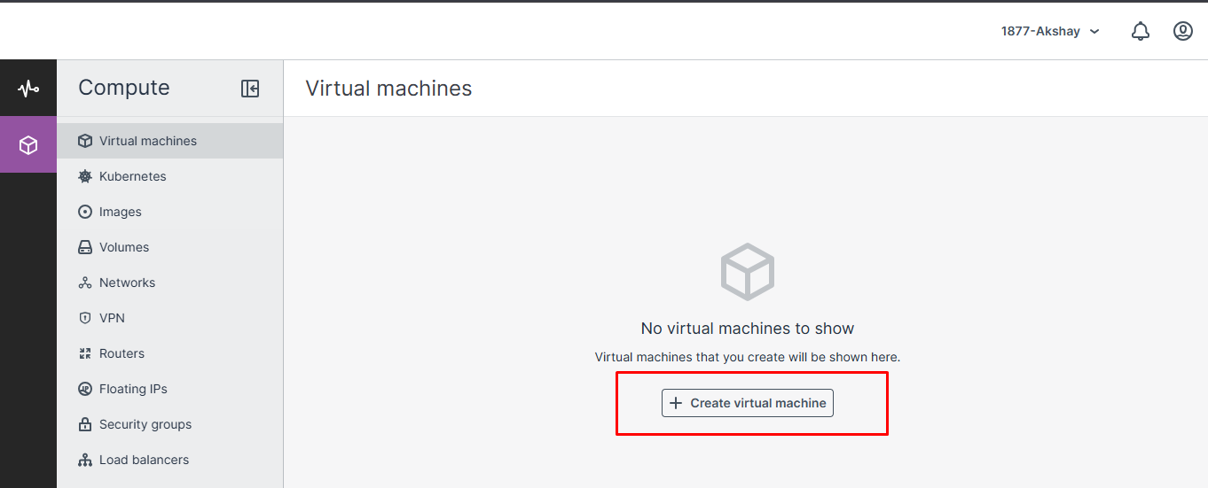 Start Creating a Virtual Machine