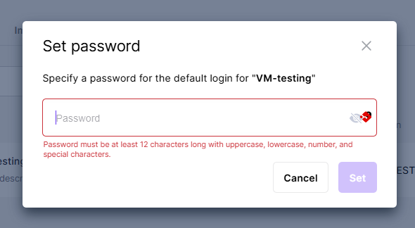 Enter a Secure Password