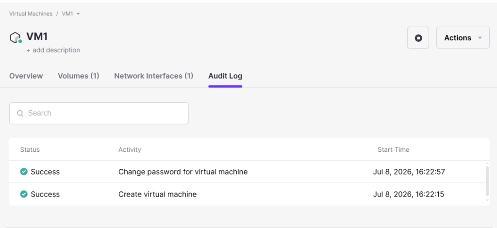 Audit Log