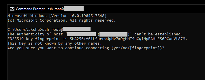 Login SSH