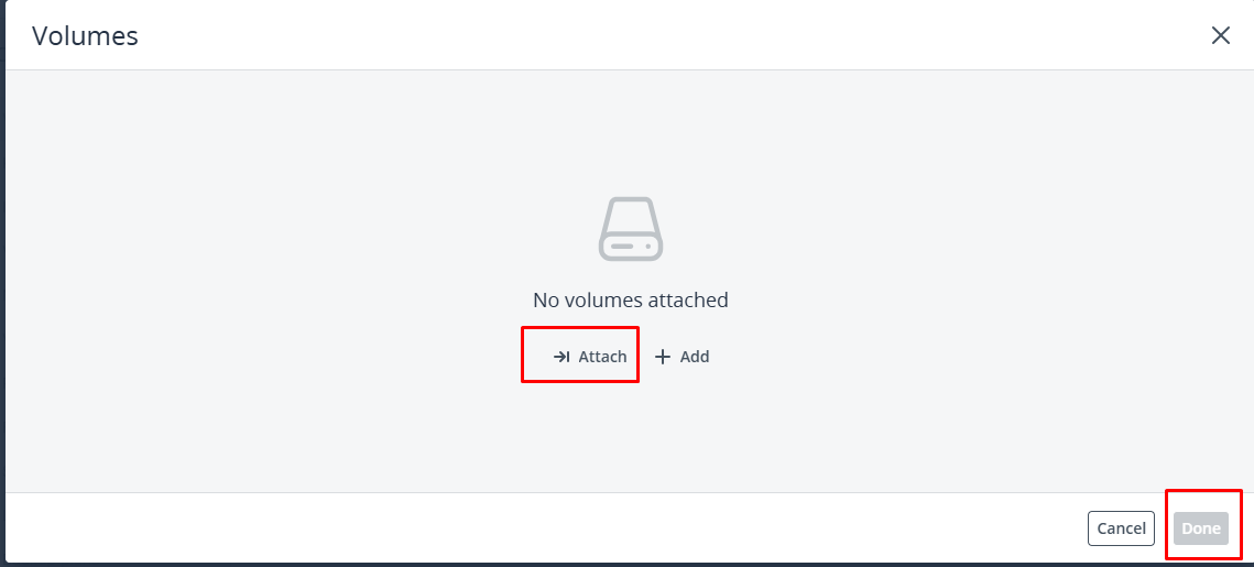 Deploy Using an Existing Volume