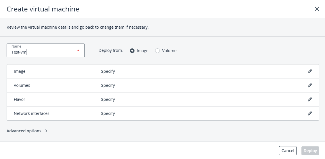 Deploy Using an Image
