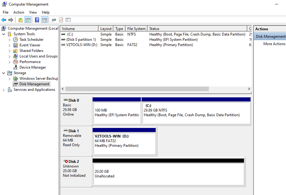 Not Initialized and Unallocated